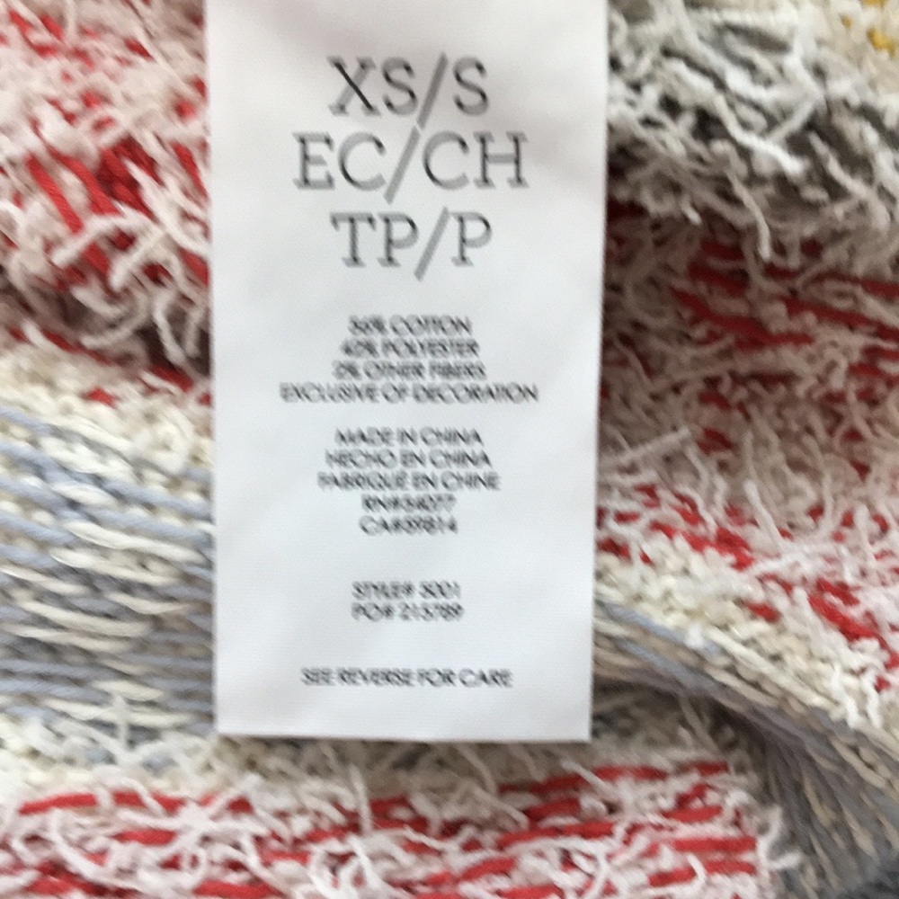 Cabi Siesta Boho Open Front Fringe Tassel Poncho … - image 8